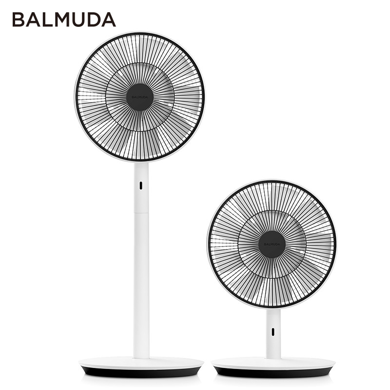巴慕达（BALMUDA）电风扇1680-WK白嵌黑 GreenFan果岭风 进口静音节能台式落地两用电风扇