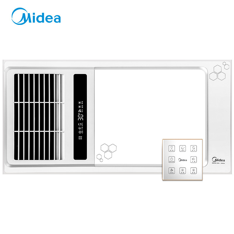 美的（Midea）SZS26K液晶显示双电机风暖浴霸适配集成吊顶 触控控制