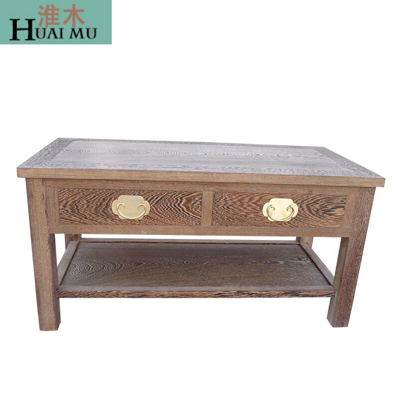 淮木（HUAIMU）中式实功夫茶几桌鸡翅泡茶桌简约小茶桌带抽屉家具茶艺桌长120X宽60X 长120X宽60X高50CM