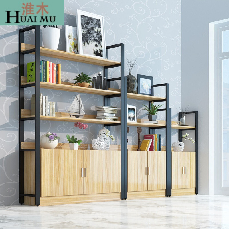 淮木（HUAIMU）博古架隔断屏风玄关多宝阁古董架书架置物架茶叶架展示架酒柜120长五层含 100长四层含柜