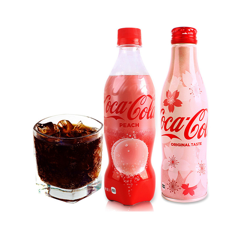 可口可乐（Coca-Cola）日本进口可乐限量版樱花250ml/瓶