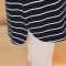 孕妇装夏装2018韩版纯棉孕妇上衣宽松套装圆领时尚短袖孕妇T恤 XL 白色+黑色七分打底裤