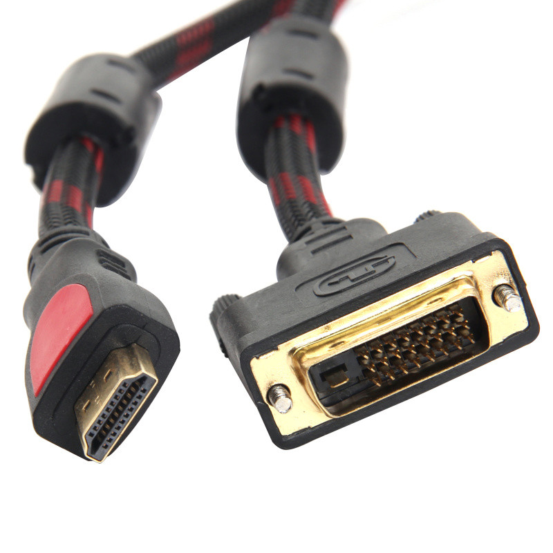 配线系列 hdmi转dvi线dvi转hdmi线电脑接电视1080p HDMI/DVI线 1.5米