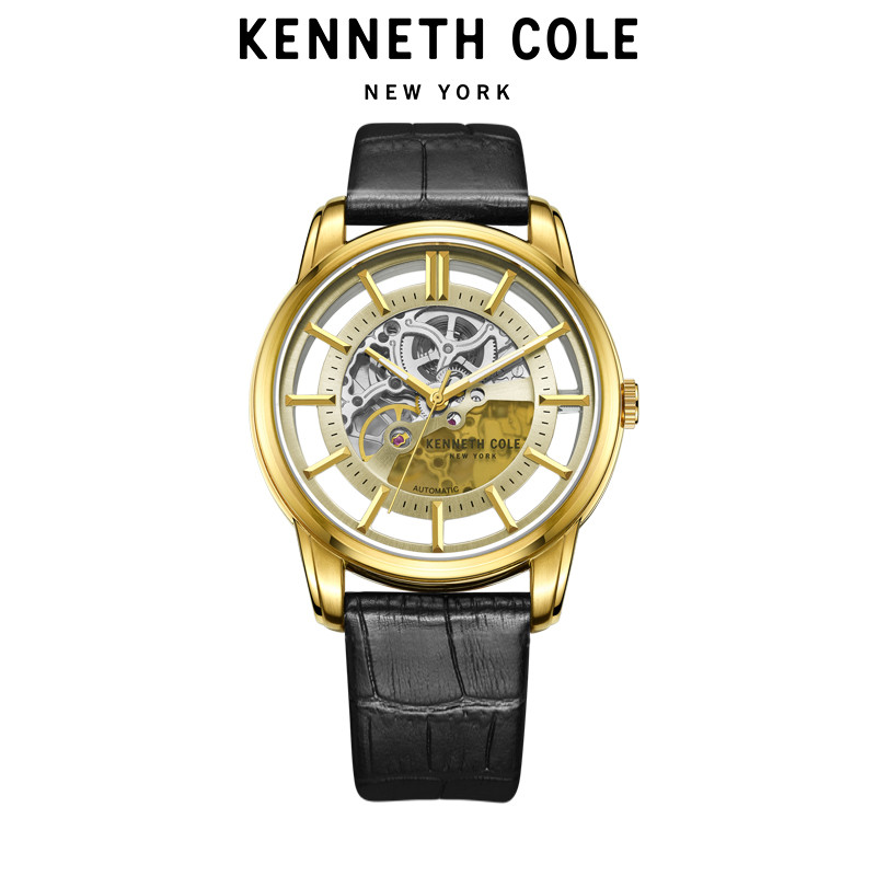 凯尼斯克尔(KennethCole)手表正品KC男表男士2018新款时尚镂空大表盘皮带 KC15116002