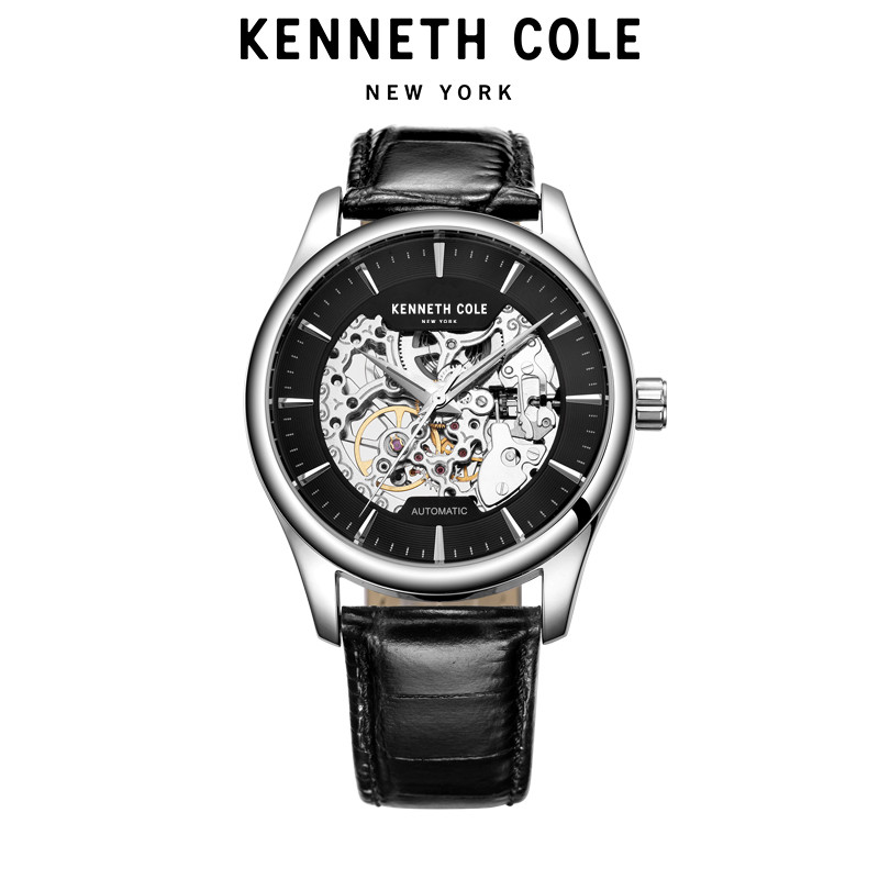 凯尼斯克尔(KennethCole)手表正品KC男表 自动机械表 时尚镂空男表休闲潮流手表 KC10027199