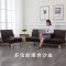 小户型折叠沙发床双人沙发床三人1.8米1.6米客厅单人懒人沙发_6 1+1.8黑色PU组合