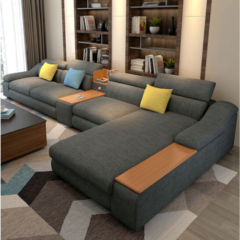 欧卡森oukasen 布艺沙发 简约现代客厅布艺可拆洗沙发组合 双人 单人