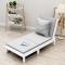 淮木沙床可折叠客厅书房阳台1.2小户型两用床多功能1.5双人1.81.8米宽(白色)+床垫_9 1.5米宽(白色)+床垫组合