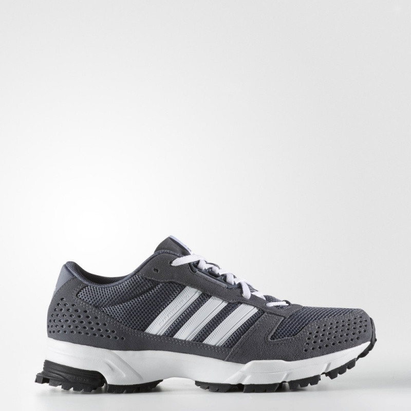Adidas阿迪达斯男鞋2018季新款运动鞋马拉松透气跑步鞋BB8312 青灰/灰/亮白 43