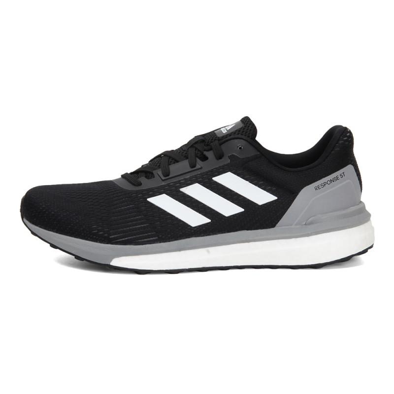 ADIDAS阿迪达斯男鞋2018新款BOOST网面透气轻便舒适跑步鞋CG4003 1号黑色/三度灰/亮白 44.5