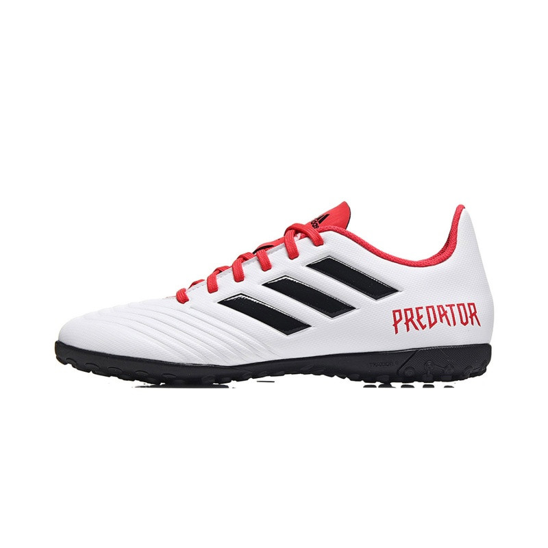 ADIDAS阿迪达斯男鞋2018新款猎鹰18.4TF碎钉足球鞋CP9932 亮白/1号黑色/红荧光 44.5