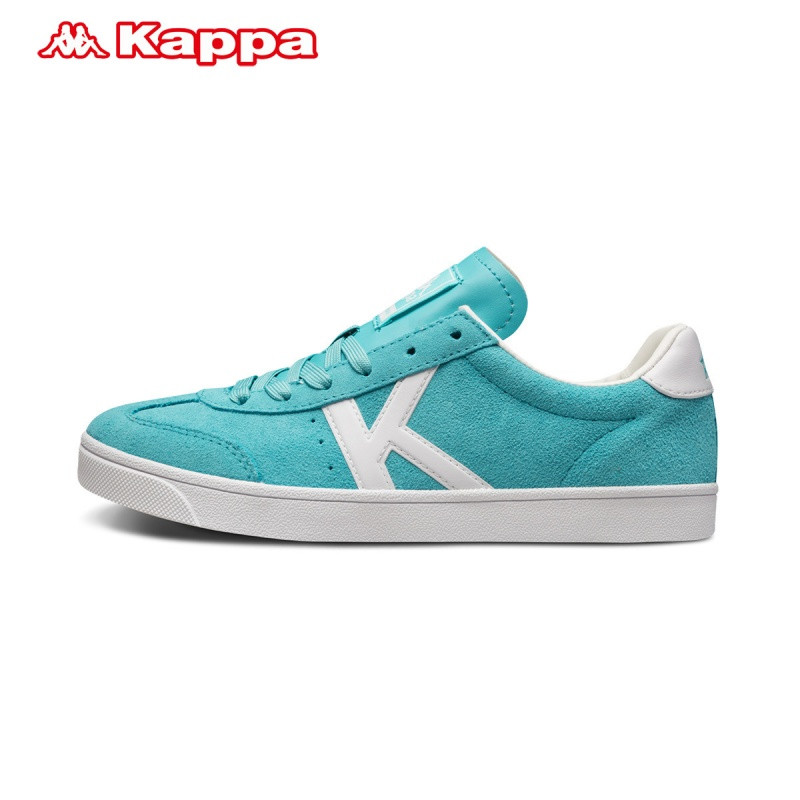 Kappa卡帕情侣女休闲鞋板鞋休闲运动鞋2017秋季新款|K0765CC01D 光晕蓝/漂白-625 35