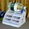 多层快递单收纳架创意塑料办公桌面文件整理财务单票据文具收纳盒多用多色多款多功能生活日用收纳_6 215大号白