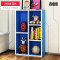 新款创意书柜创意组合书架简约现代小柜子落地置物架简易储物柜陈列架 2排5格(蓝)
