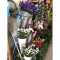 大号塑料桶花架花桶架鲜花桶花器鲜花架花店花架婚庆用品_7 一层4个2层（黑色）