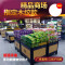 淮木促销架甩货车售货台木纹堆头双开精品移动折叠大容量 精品木纹款80*80