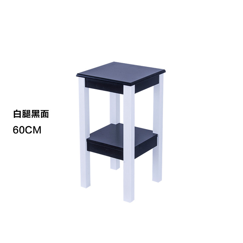 花架客厅吊兰落地室内实木花盆架简约花几盆景架地面绿萝花架_8 白腿60高