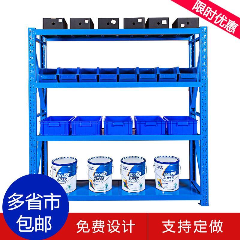 淮木抗压货架耐用小巧超市货架玩具店陈列架库房美甲店母婴防变形服_0 中200*60*200主架4层