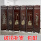 淮木屏风折叠可移动酒店茶楼隔断客厅隔断玄关双面复古实木中式仿古 江山如此多娇4扇