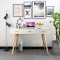 淮木整装北欧书桌电脑桌哑光烤漆书桌欧式写字房间写字台寝室办公桌工作桌120*60*75榉木 120*50*75松木桌腿