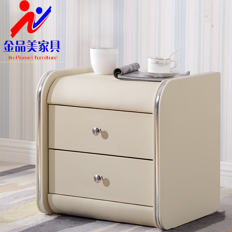床头柜简约现代卧室小型迷你简易皮质床头边柜3530cm经济型带锁_24 仿布皮备注色号尺寸