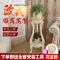 淮木欧式木质花架多层实木客厅室内落地象牙白花盆架子阳台绿萝防腐92公分白色描银_4 默认颜色