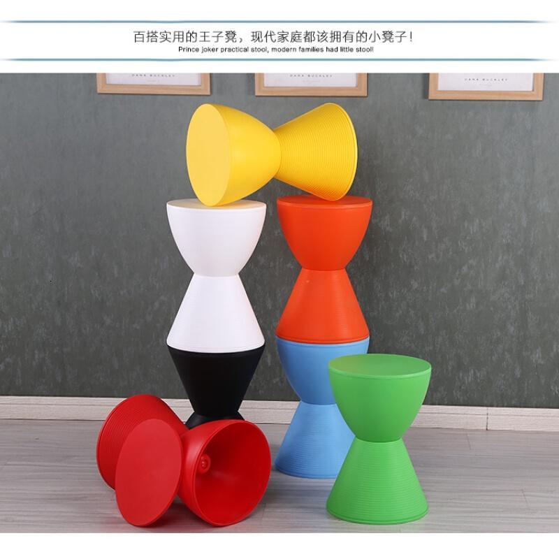 淮木休闲欧式圆凳换鞋凳创意矮凳塑料凳子搁脚小凳子试衣凳_3 绿色