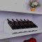 淮木红酒架实木创意红酒展示架家用摆件木质酒瓶架客厅酒柜葡萄酒架子复古烤色七瓶装长68厘米 深酒红色十瓶装长95厘米