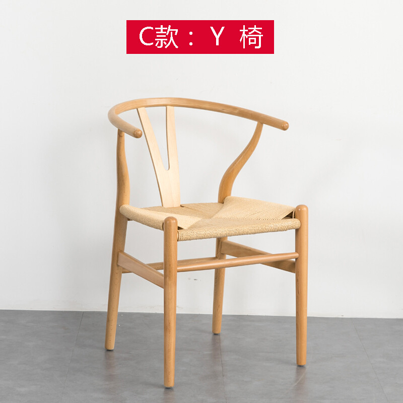 淮木实木书桌北欧电脑桌台式桌子家用简易简约现代写字桌办公桌尺寸：200*80*75厚度8c_1 C款：Y椅