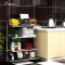厨房置物架微波炉架落地不锈钢家用微波炉架子烤箱架304不锈钢_7 长40宽35高83cm-3层