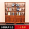 博古架隔断中式仿古实木南榆木客厅玄关置物架展示柜书架多宝阁_6 书架一对