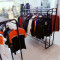 中岛服装展示架新款服装店双排货架铁艺货架加固型两边挂衣服架子_6 配上板长度180cm（白色）