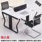 创意新款职员办公桌简约现代桌椅组合电脑四人位4屏风工作6工位办公室家具品质保证(三色可选)_7 双人并排+柜椅