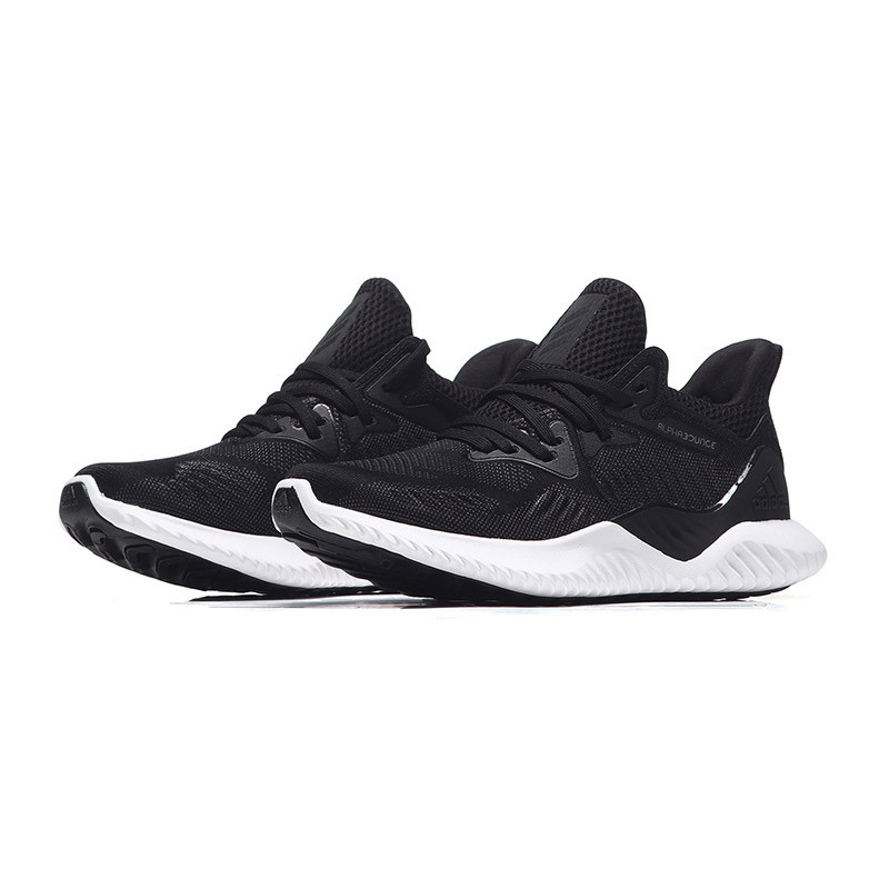 adidas阿迪达斯女子跑步鞋18款ALPHABOUNCE BEYOND运动鞋AC8634. AC86331号黑色+五度灰 37码
