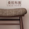 换鞋凳实木简约现代门口穿鞋凳布艺沙发凳家用凳子脚凳鞋柜_5 安心老人款*原木色