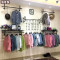 服装店衣架展示架上墙壁挂铁艺童装女装店货架服装陈列架欧式复古_6 【如图6件套】长450厘米
