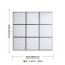白色瓷砖300×300小砖方格马赛克瓷砖北欧黑白简约卫生间厨房墙砖 300*300 33007（亮光）