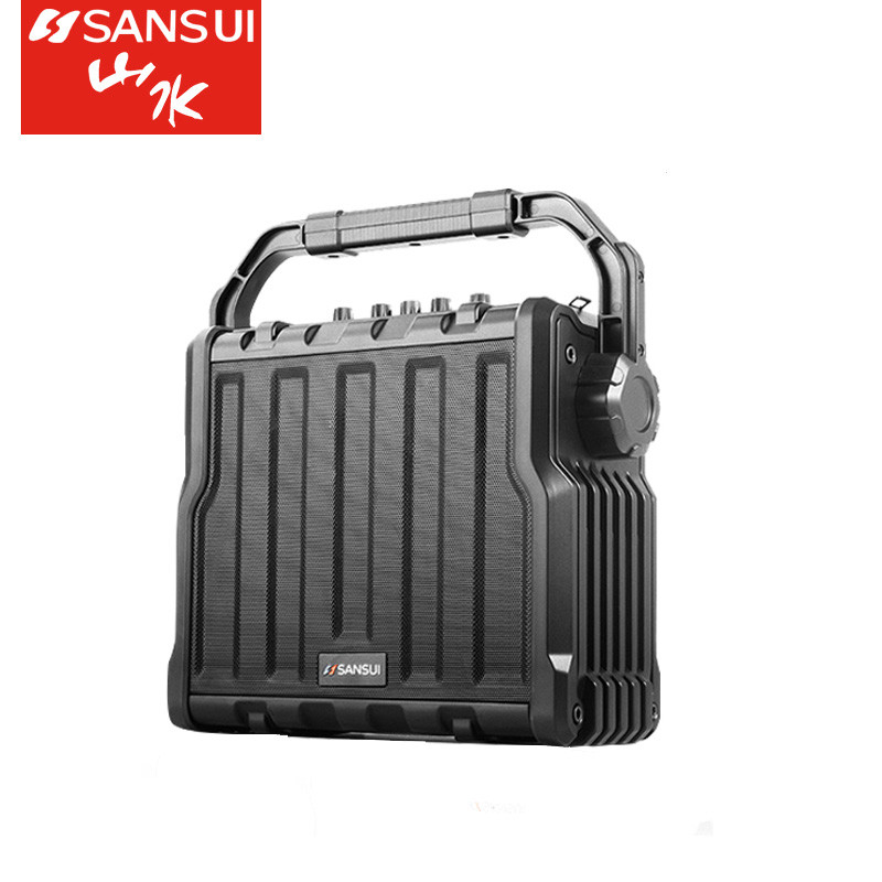 SanSui/山水SS4-06广场舞音响手提户外移动音箱带无线话筒便携式小音响播放器插卡蓝牙低音炮