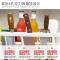 双层厨房置物架落地调味品调料刀架收纳多功能用品用具架子免打孔_9 粉左右菜板架+刀架+筷子筒+10只合金筷