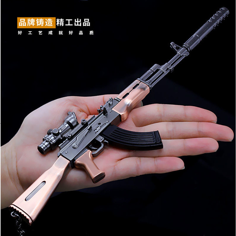 荒野行动三级头武器枪模型绝地求生大逃杀吃鸡游戏周边金属kar98k_333