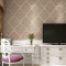 欧式客厅卧室现代超厚3D立体无纺布客厅电视背景墙纸植绒环保