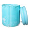 充气浴缸环保折叠浴桶浴盆洗澡桶沐浴桶泡澡桶_1 7070蓝色浴桶(配盖子保温垫)