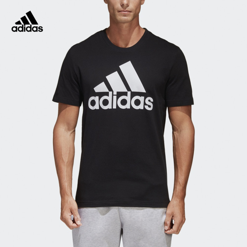 adidas 阿迪达斯 运动 短袖T恤 黑 男 CD4864 XXL 黑色