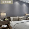 日式亚麻布纹墙纸现代简约纯色卧室客厅电视背景墙壁纸素色灰PVC_5 咖啡色-5.3平/卷-环保PVC墙纸