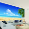 大型立体海景壁纸壁画大海海洋客厅电视沙背景墙墙纸沙滩地中海_8 高档无缝宣绒（整幅）/平方