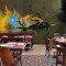 复古怀旧酒吧壁纸咖啡厅服装店抽象背景墙loft工业风墙纸壁画飞机_0 时尚艺术宣绒布（拼接）