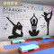 现代瑜伽墙纸健身房体操室养生馆美容美店客厅舞蹈室砖纹壁纸_5 加厚无纺布（拼接）