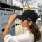 帽子女潮夏季学生休闲韩版潮鸭舌帽女百搭黑色嘻哈帽太阳帽_1 iambusy（白）