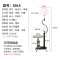 客厅落地灯卧室床头灯简约现代创意遥控LED护眼灯北欧沙发茶几灯1523243523277 8016黑+7W白光LED