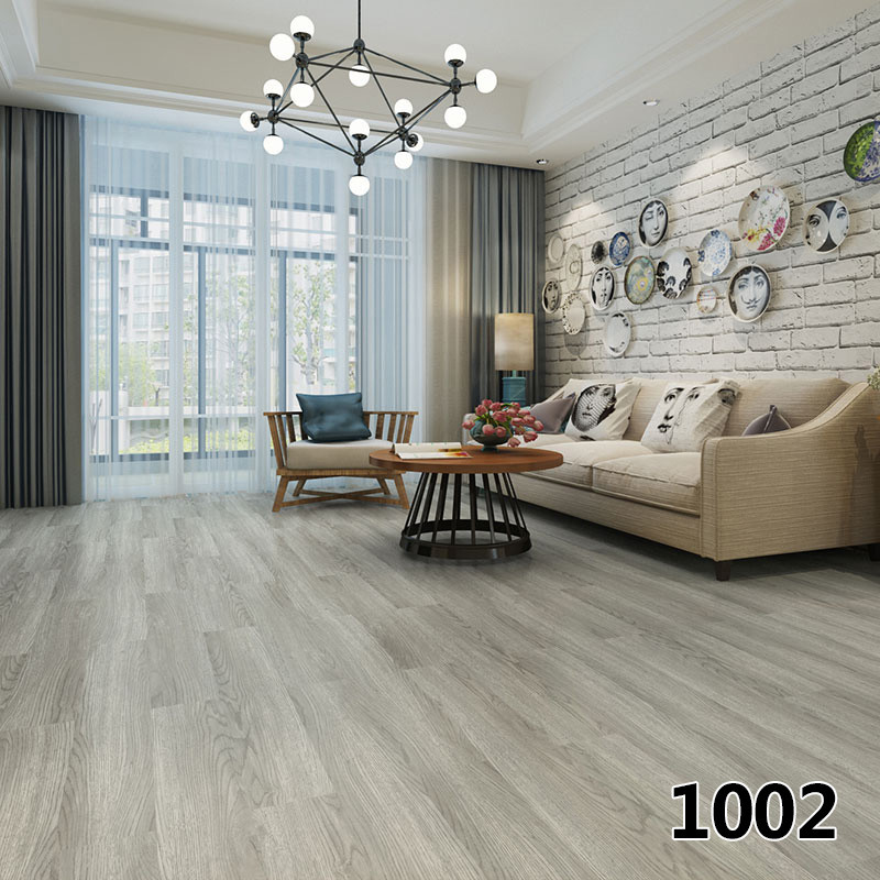 自粘地板革PVC地板加厚免胶耐磨防水塑胶地板贴纸卧室家用环保 默认尺寸 1002/1.8mm